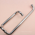 High Quality Polished plate Glass Door Pull Handle Set